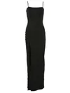 Sexy Slim Spaghetti-Neck Split-Side Maxi Dress