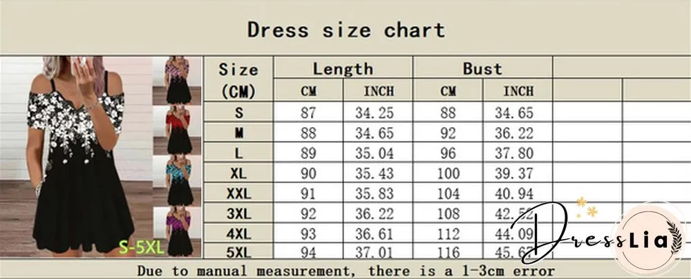 Womens Dress Summer New Fashion Lace V-neck Flower Printed Sexy Casual Short Sleeve