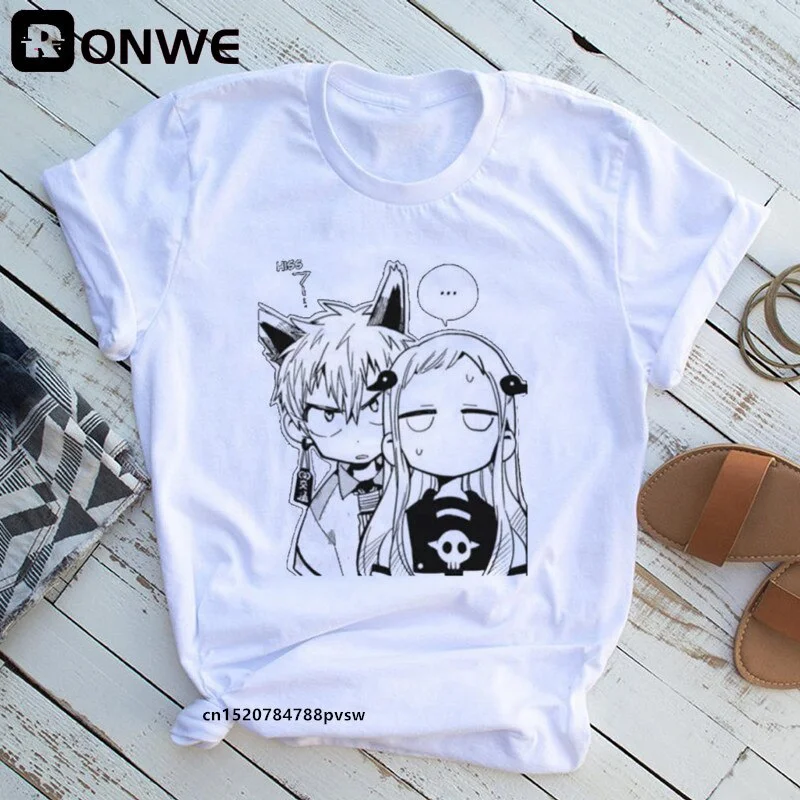 Jibaku Shounen Hanako kun Women Anime T shirt Female 90s Summer Clothing Girl Y2K Fashion T-shirts,Drop Shipping