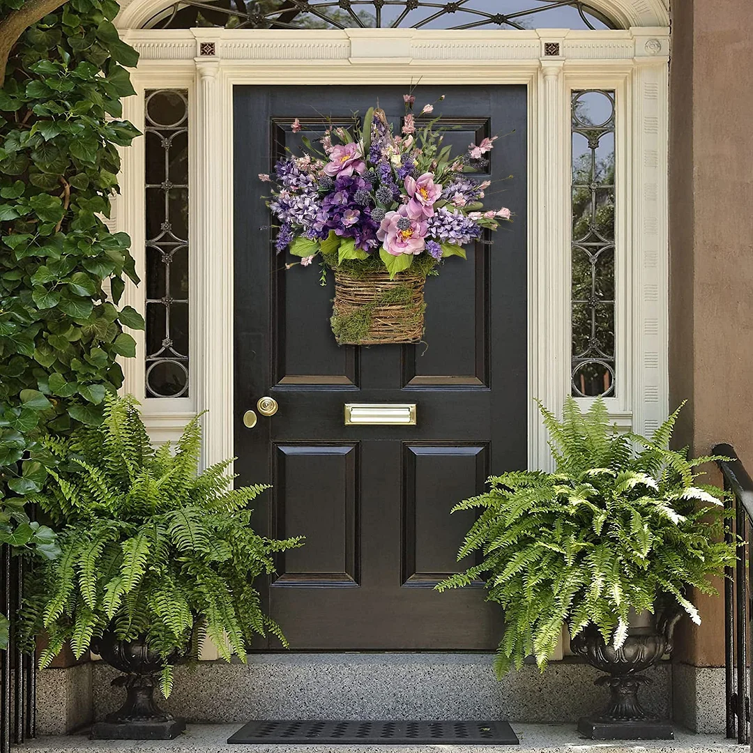 Lavender Basket Wreath Mother's Day Gift