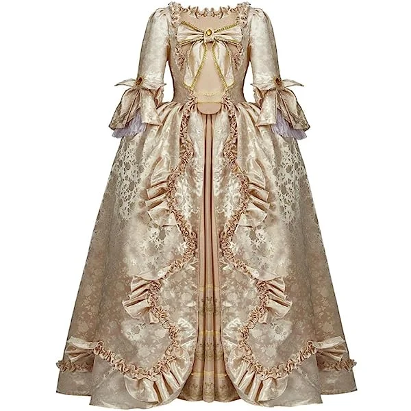 Women's Queen Marie Antoinette Rococo Ball Gown Renaissance Dress Gown