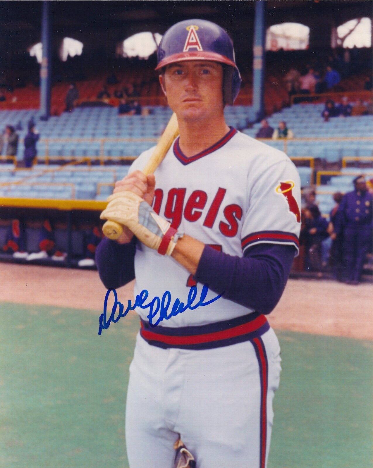 Dave Chalk autographed 8x10 California Angels #1  Shipping