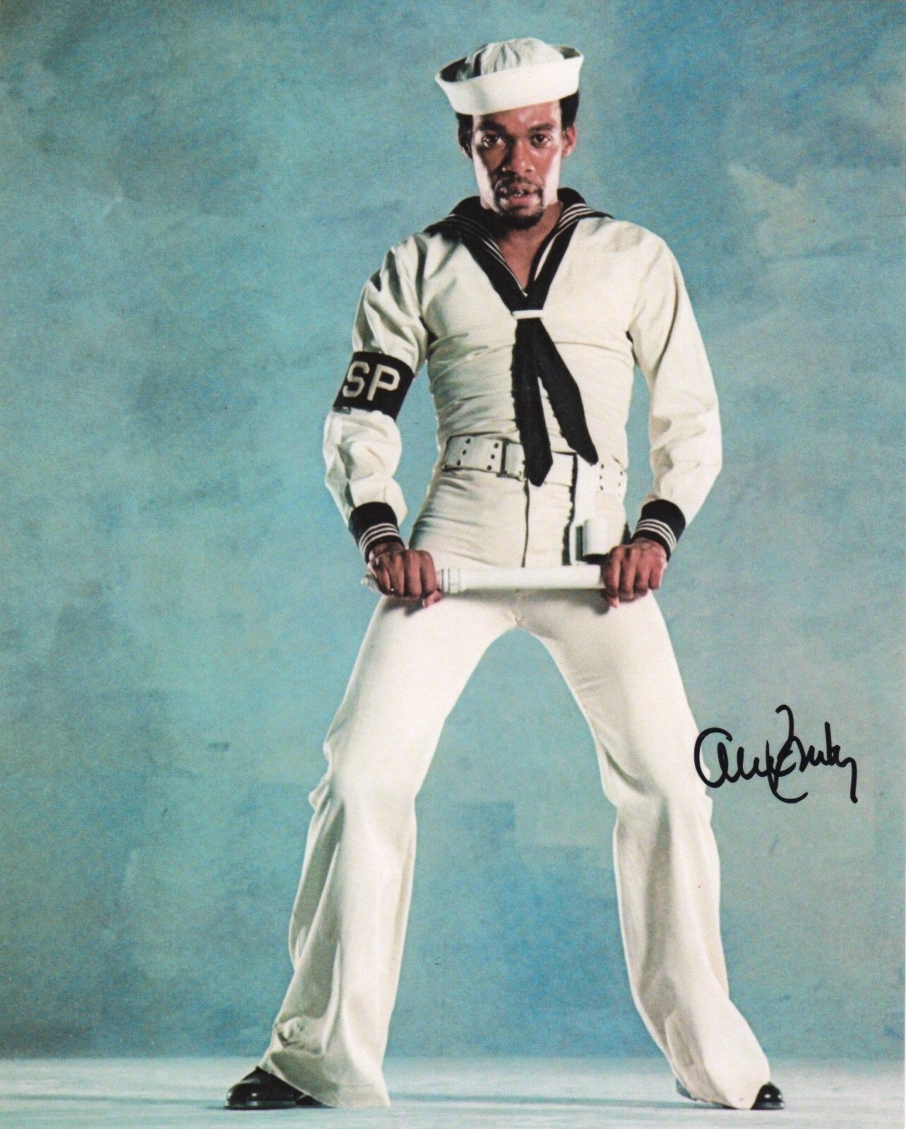 Alex Briley of Village People REAL hand SIGNED Photo Poster painting COA Autographed Sailor