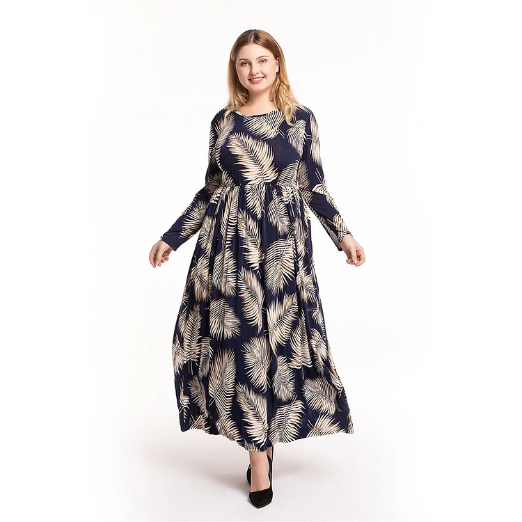 Muslim Women Stylish Kashibo Abaya Muslim Ladies Long Gown Islamic Clothing Jilbab Jalabiya Fashion Printed Slim Dress