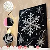 DIY Pearl Painting Snowflake for Home Wall Decor with Frame(40*30cm)