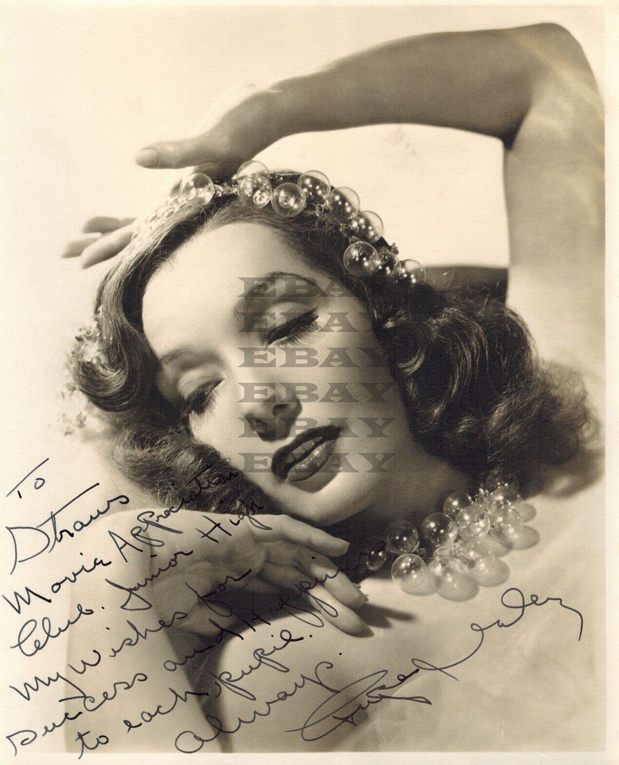 Lupe Velez Autographed Signed 8x10 Photo Poster painting Reprint