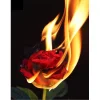 Burning Rose  | Full Round Diamond Painting Kits