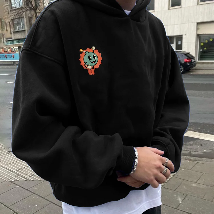 Hang In There It Gets Worse Front And Back Printed Hoodie