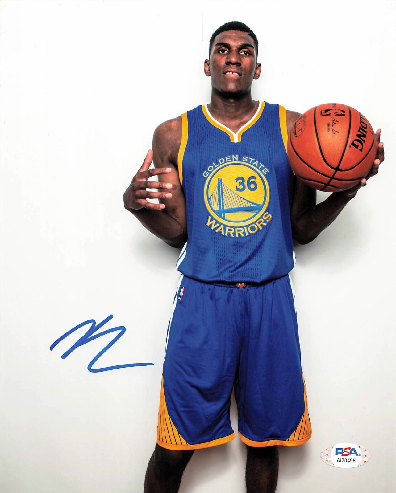 Kevon Looney signed 8x10 Photo Poster painting PSA/DNA Golden State Warriors Autographed