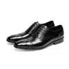 Mens Classic Cap Toe Leather Oxford Dress Shoes