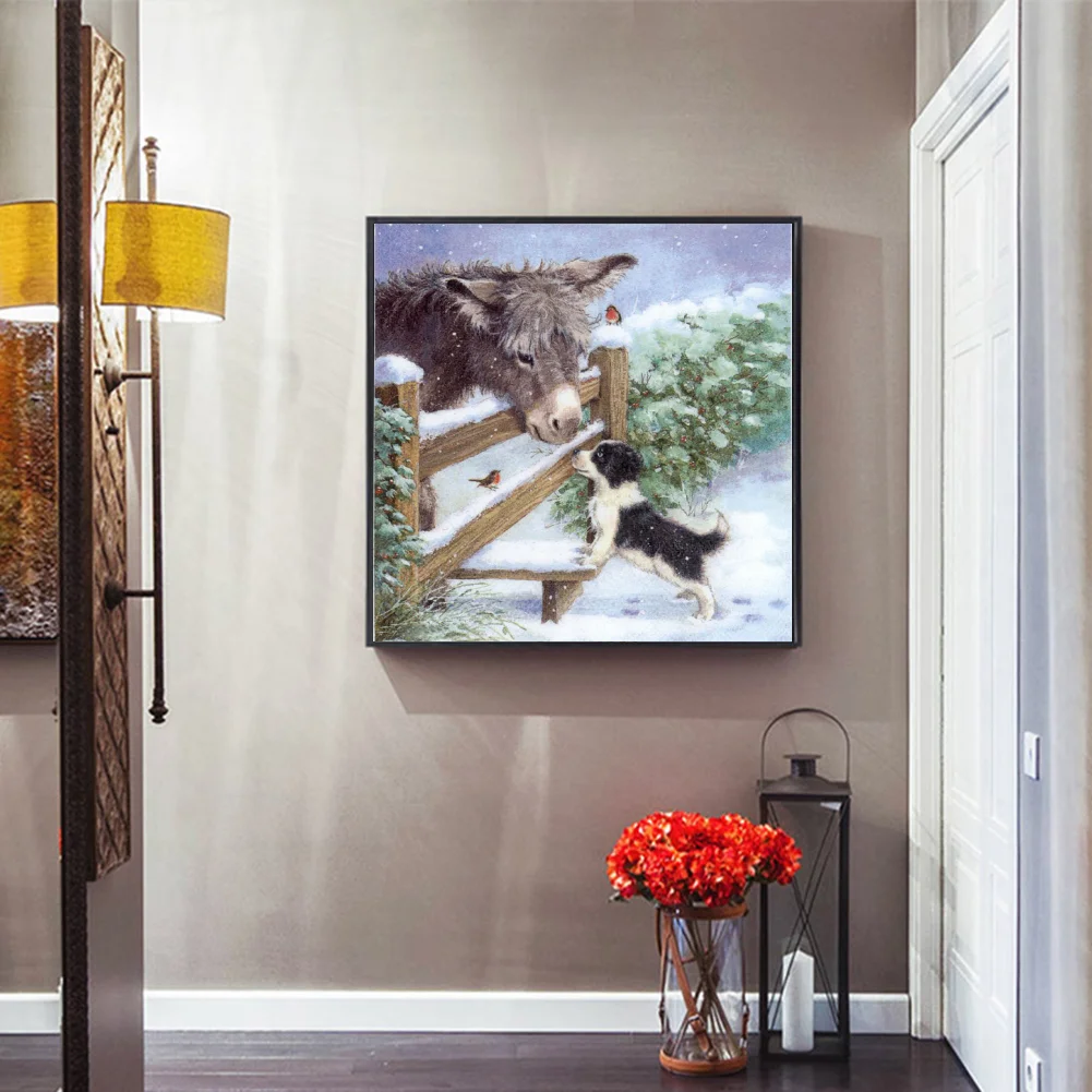 Diamond Painting - Full Round Drill - Donkey(40*40cm)