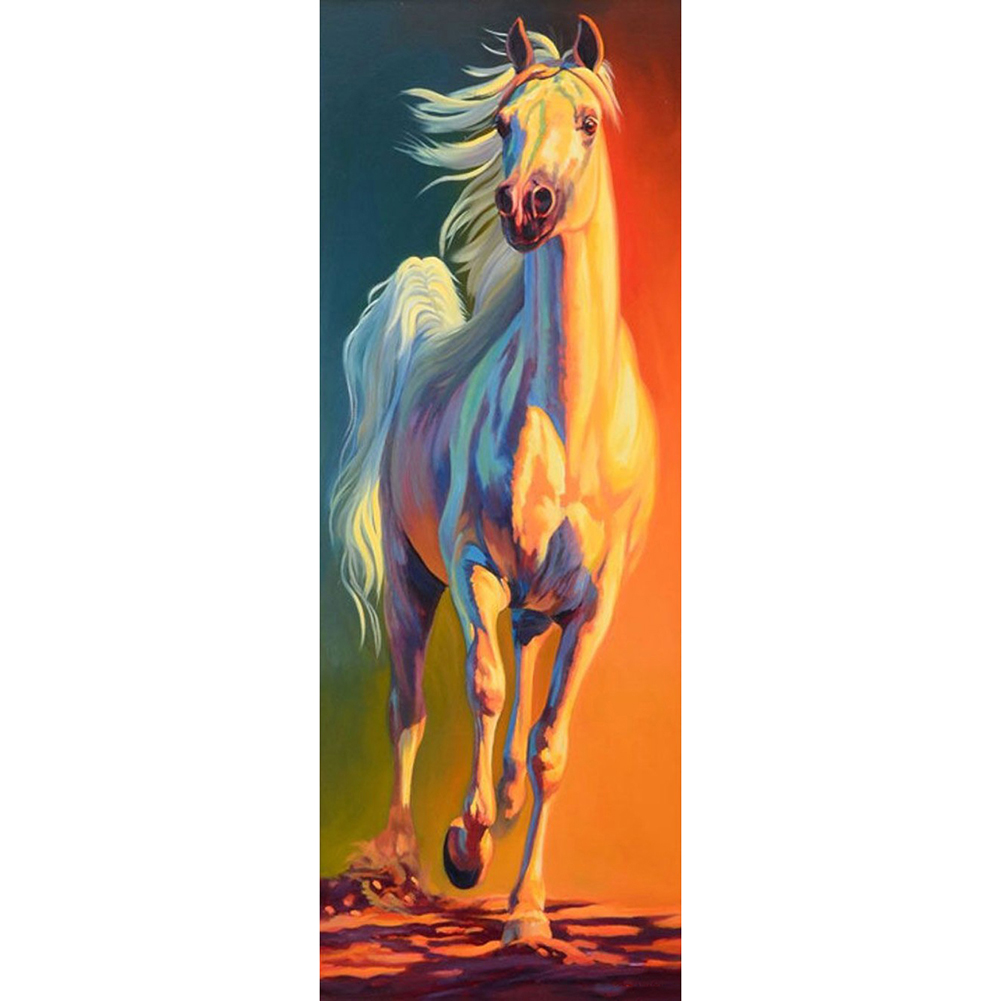 

30*80CM-Round Drill Diamond Painting-Running Horse, 501 Original