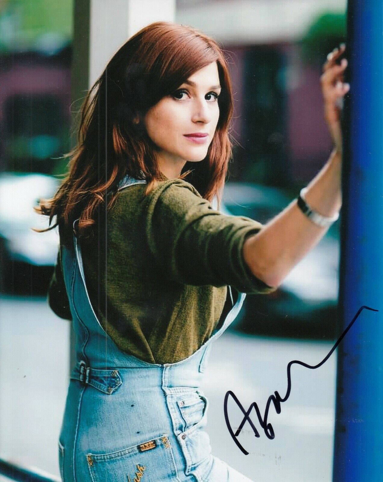 AYA CASH signed (YOU'RE THE WORST) 8X10 Photo Poster painting *Gretchen Cutler* PROOF W/COA #6