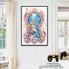 World in Key Full DIY 3D avec perforatrice carr&eacute;e diamant&eacute;e kits d&rsquo;art pour adultes/d&eacute;butants, id&eacute;es cadeaux d&eacute;coration murale maison d&eacute;coration murale diamant &agrave; points et peintures arts du tableau 17,72x25,59 in (ZQA6875)