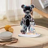 Diamond Painting Acrylic Black Bear White Bear Desktop Decor Ornaments