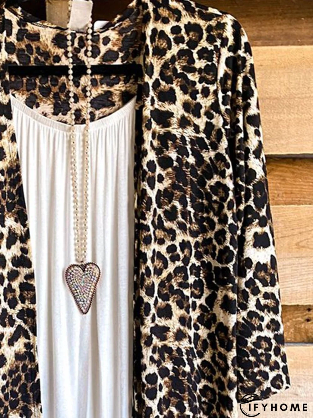 Leopard Long Sleeve Casual Cardigan | IFYHOME