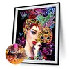 >SALE<Masked Woman 5D DIY Diamond Painting Special-shaped Partial Drill Decor (UP313)
