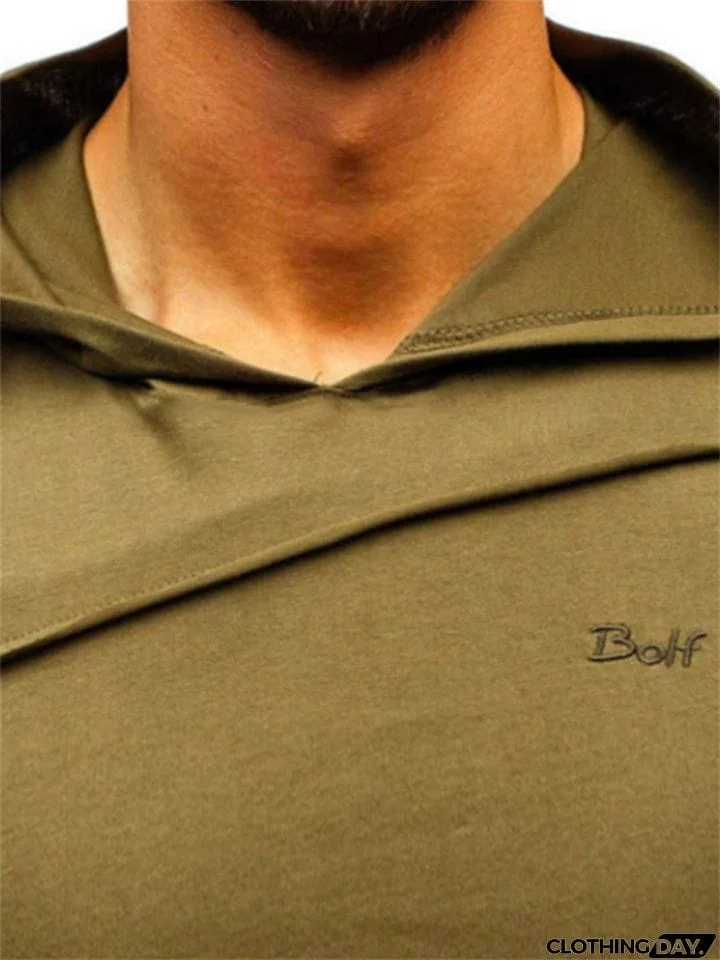 Popular Pullover Sports Fitness Sleeveless Hoodie Mens