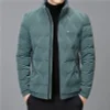Men's fashionable stand collar casual thickened warm down jacket