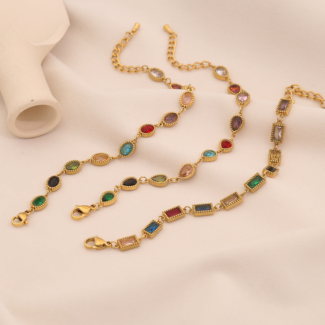 Spring Exotic Color Stainless Steel Bracelet Fashion Water Drop Jewelry B632