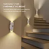 Rechargeable Stick on Night Light W/ Motion Sensor Magnetic Cordless LED Wall Night Lights for Bedroom Bedside Hallway Courtyard Doorway