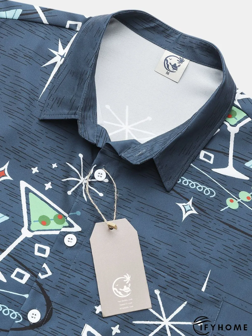 Cocktail Martini Shaker Graphic Tipsy Spirit Vintage Geometric Shirt | IFYHOME