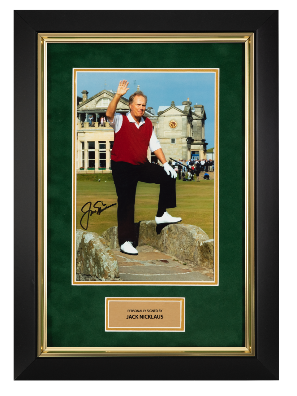 Jack Nicklaus Signed & Framed 12X8 Photo Poster painting 2005 Open Championship AFTAL COA (B)