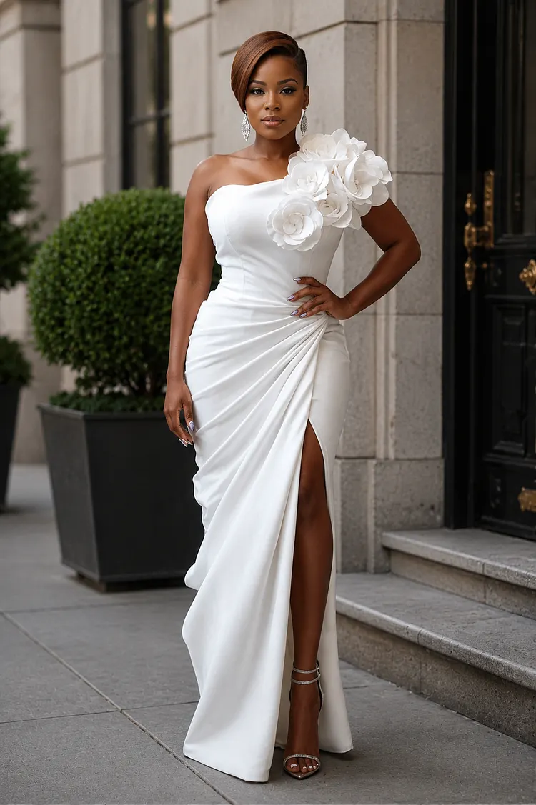plus size maxi dresses for weddings Women's Plus Size Wedding Guest Dress Sequin Printed Wrap V Neck Tie Waist Prom Party Flowy A Line Maxi Dresses