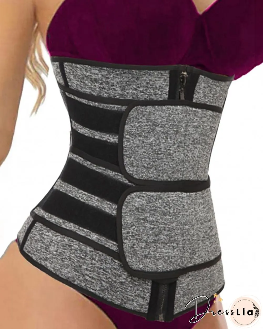 Solid Waist Trainer Corset Neoprene Sweat Belt Tummy Slimming Sport Shapewear Breathable