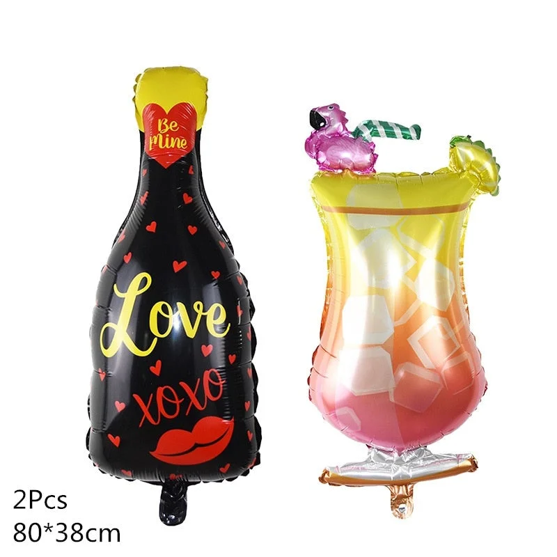 Wedding Balloons Foil Groom Bride Love Balloon for Wedding Decoration Bachelorette Party Valentine's Day Adult Party Supplies