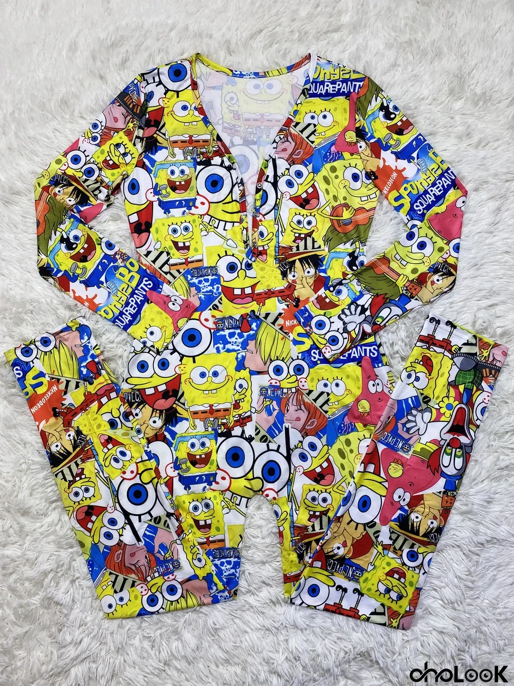 Casual Printed Long Sleeve One Piece Jumpsuits