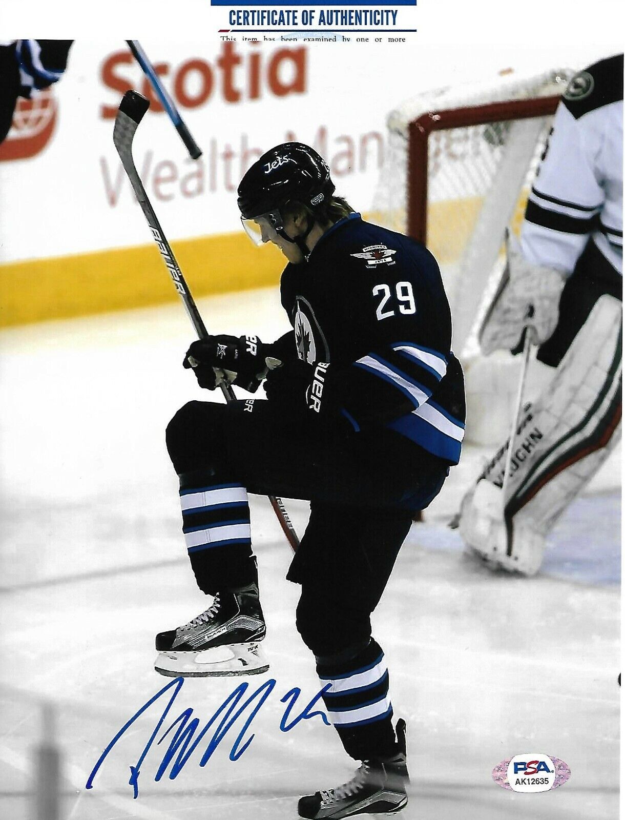 PATRIK LAINE signed autographed WINNIPEG JETS 8X10 Photo Poster painting w/ COA PSA AK12635