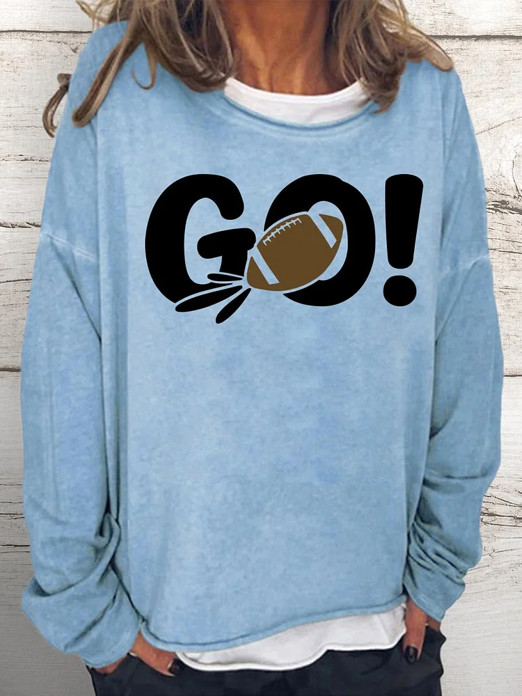 GO Women Loose Sweatshirt-Annaletters