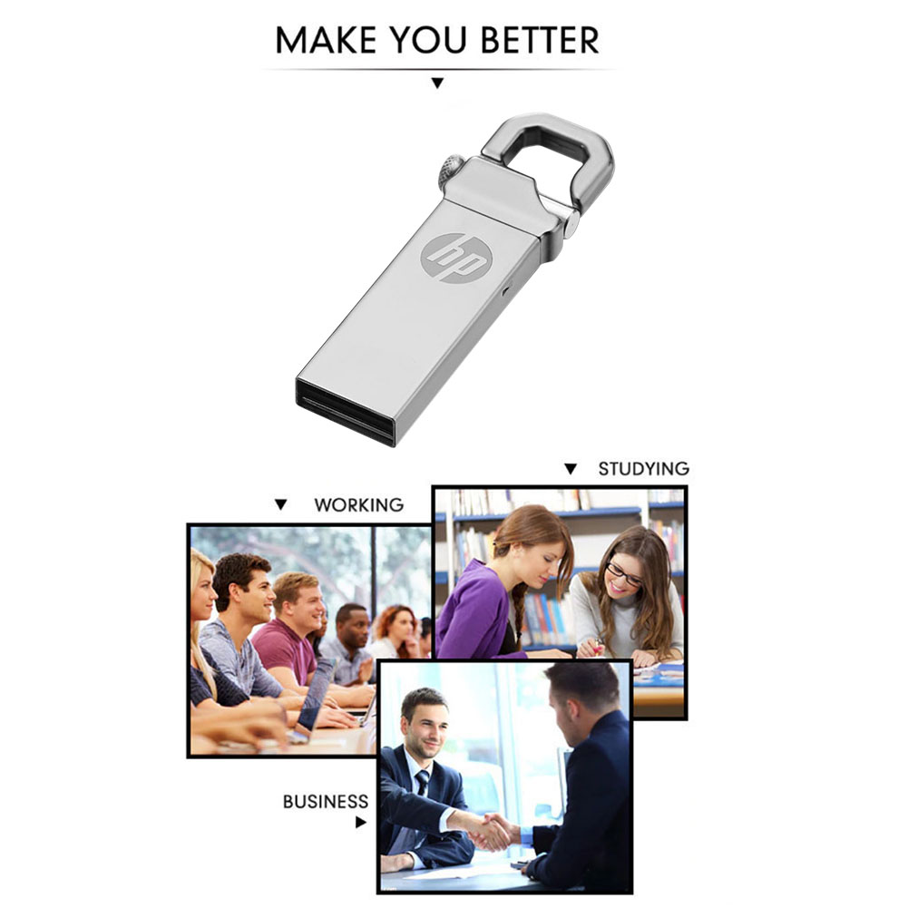 

HP USB2.0 Pendrive Flash Drive Waterproof High Speed U Disk Flash Disk, 2t, 501 Original