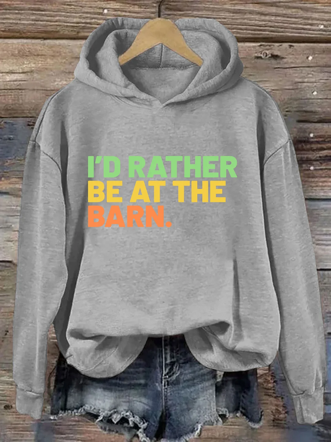I'd Rather Be At The Barn Hoodie