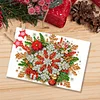 10 STÜCKE diy Weihnachten Diamant Kunst Kristall Rubbelkarte handgemachte Geschenkkarte (Schneeflocken)