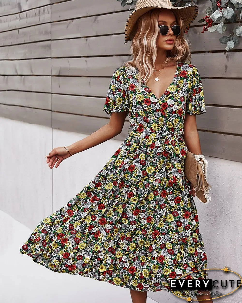 Design Women's Waist Down Dress Print Sexy Skirt