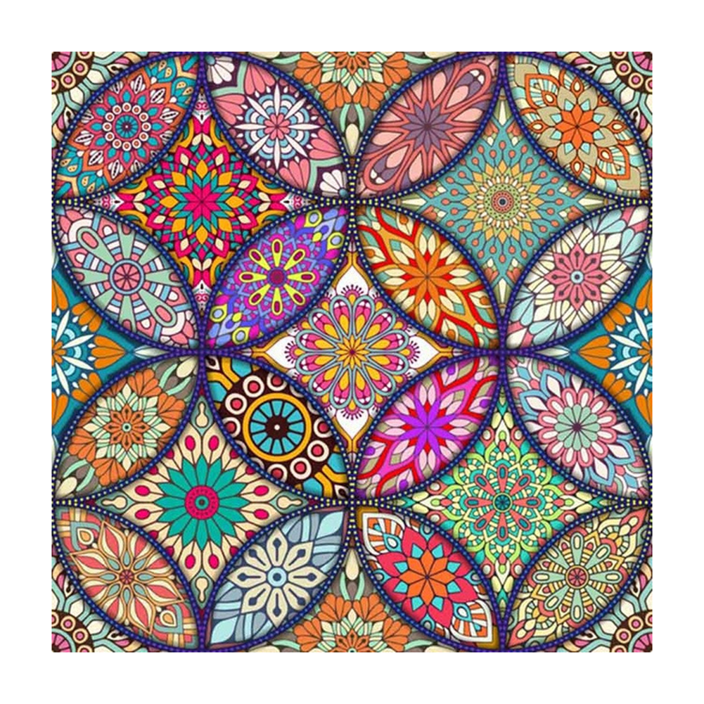 

40*40CM - Square Drill Diamond Painting - Retro Pattern, 501 Original