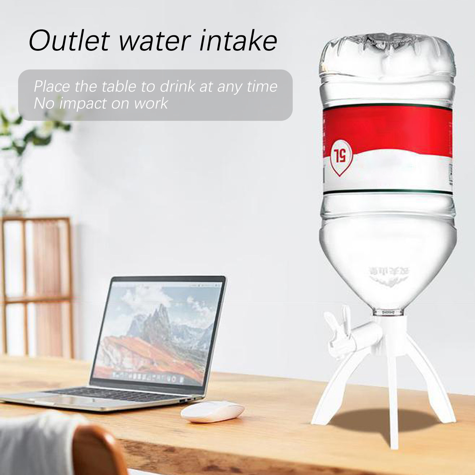1 Gallon Water Inverted Dispenser - Drinking Water Bottle Bracket for Home gbfke