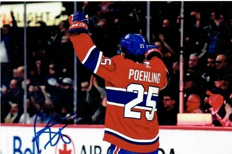 RYAN POEHLING autographed SIGNED MONTREAL CANADIENS 4x6 Photo Poster painting