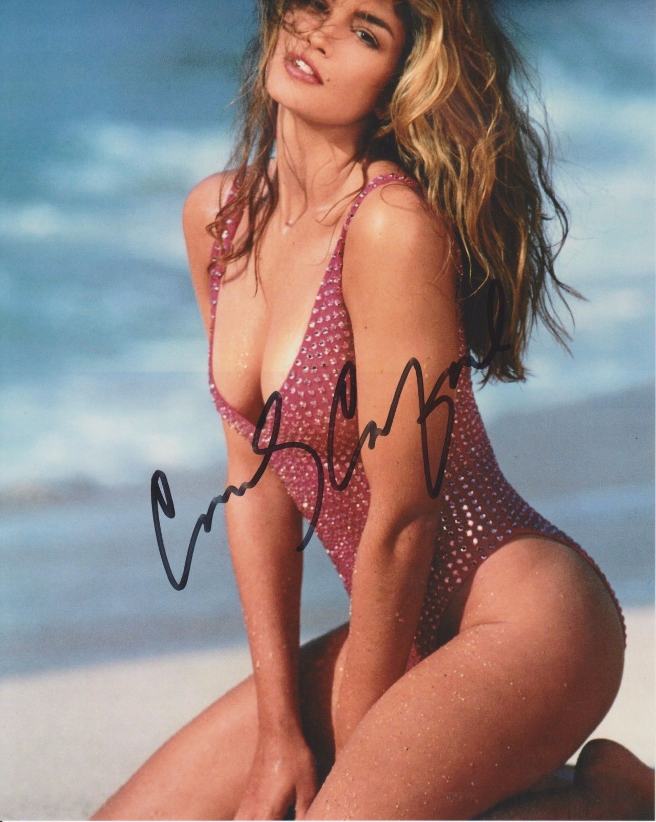 Cindy Crawford signed autographed 8x10 Photo Poster paintinggraph holo COA