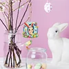 (US Only)PET Double Sided Special Shaped Easter Alphabet DIY Diamond Painting Keychain