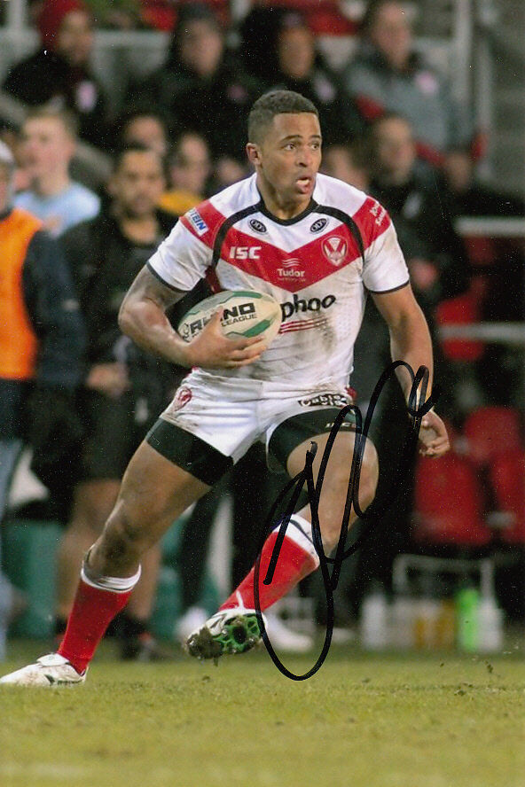 ST HELENS HAND SIGNED JORDAN TURNER 6X4 Photo Poster painting 1.