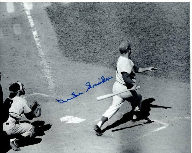 Duke snider signed autographed 8x10 mlb brooklyn dodgers baseball Photo Poster painting