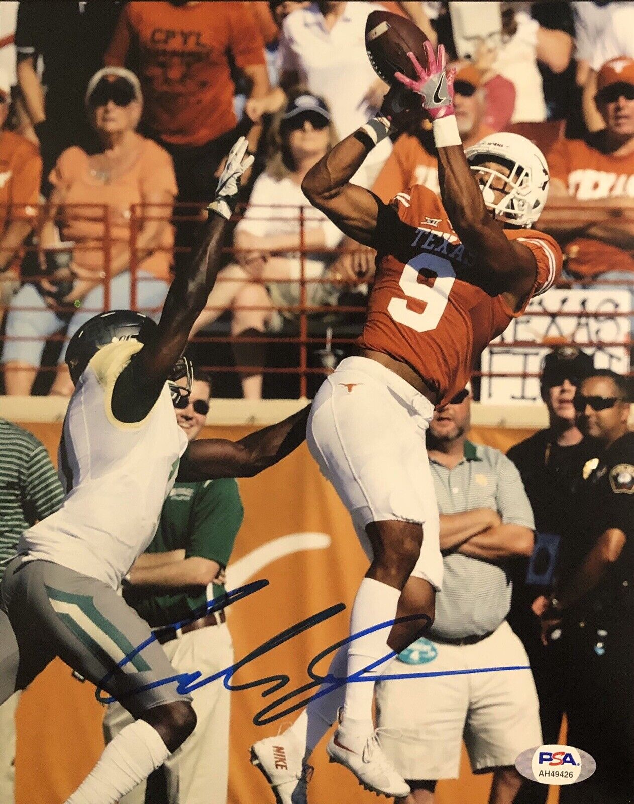 Collin Johnson Signed Autographed Texas Longhorn 8x10 Photo Poster painting Psa/Dna