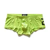 Men's sexy simple boxer briefs solid color button convex bag boxer briefs