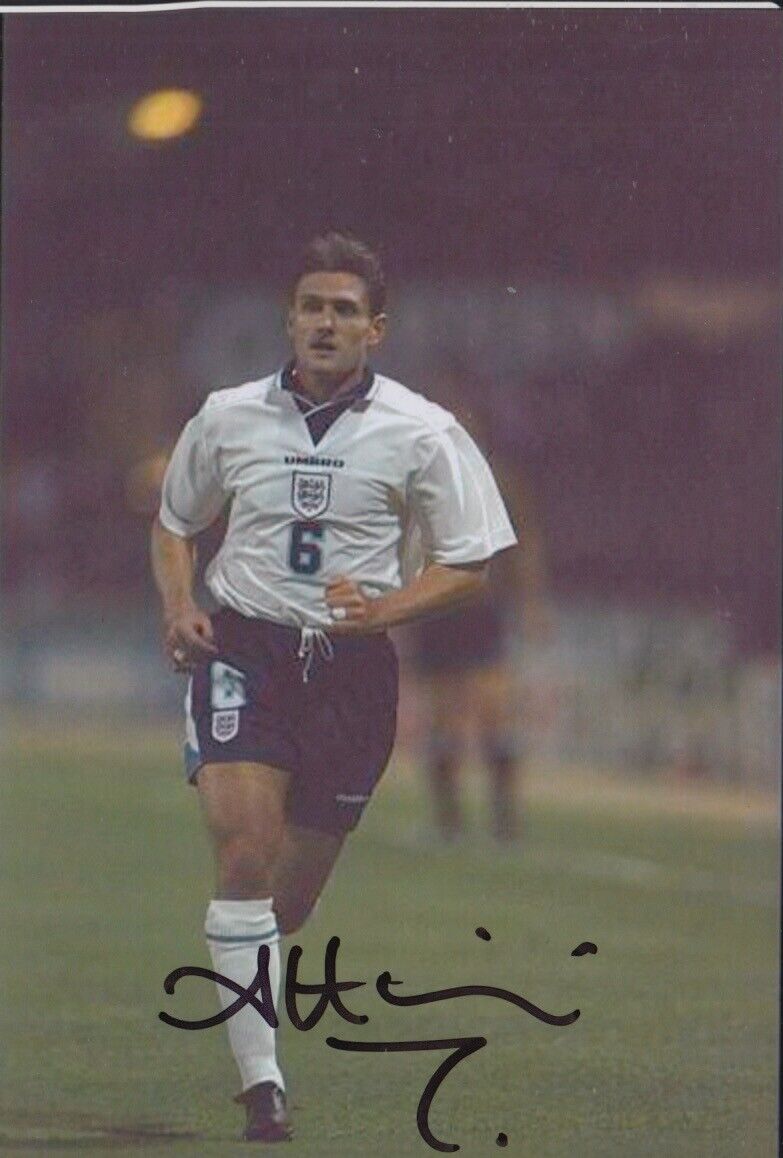 ANDY HINCHCLIFFE HAND SIGNED 6X4 Photo Poster painting ENGLAND FOOTBALL AUTOGRAPH 1