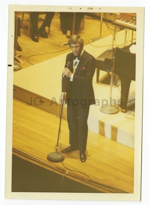 Burt Bacharach - Vintage Candid Photo Poster painting by Peter Warrack - Previously Unpublished