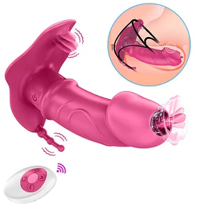 3-in-1 Heating Vibrator with Licking, Sucking, and Clitoral Stimulation