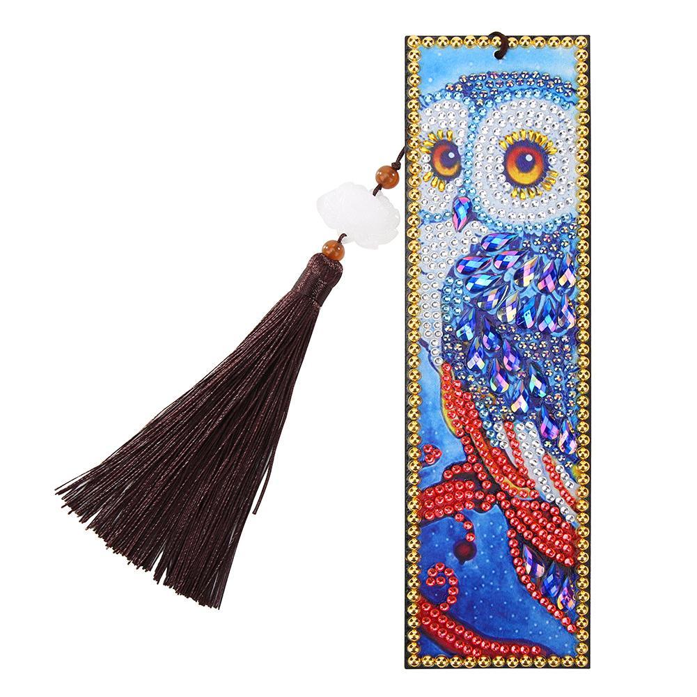 

Owl-DIY Creative Diamond Tassel Bookmark, 501 Original